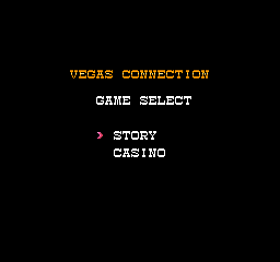 Vegas Connection title screen for Famicom